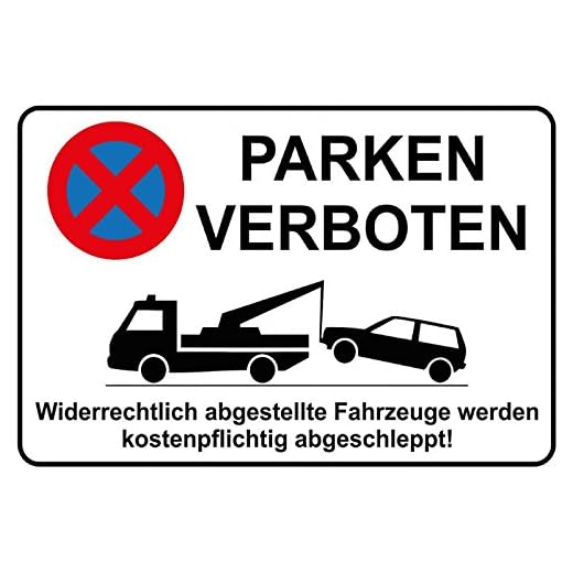 Schatzmix plåtskylt varningsskylt parkering förbjuden metallskylt väggdekor 20 x 30 tennskylt