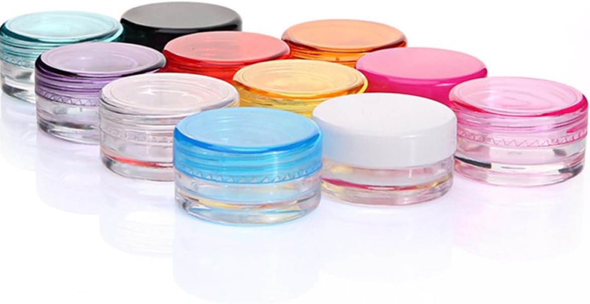 55pcs 5G round Ps Cream Jars with Lids for Cosmetic Storage image 2