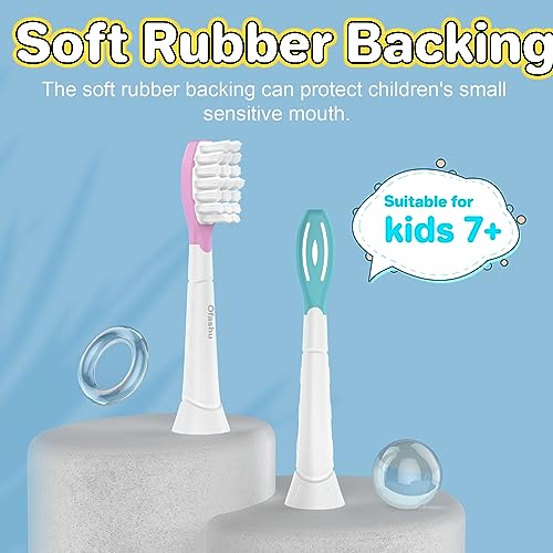 Ofashu Kids Replacement Toothbrush Head for Sonicare: Children Sonic Electric Toothbrush Brush Head for Philips HX6321 HX6340 HX6032/94 HX6042, 8 Packs for Boys Girls 7+, Pink & Green by Ofashu - Image 5