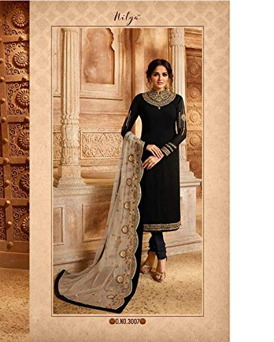Image of Delisa Indian Pakistani traditional Ethnic Eid Party Plus Size salwar kameez suit ready to wear Dress For womens-2208