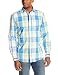 Nautica Men's Plaid Long-Sleeve Button-Front Shirt