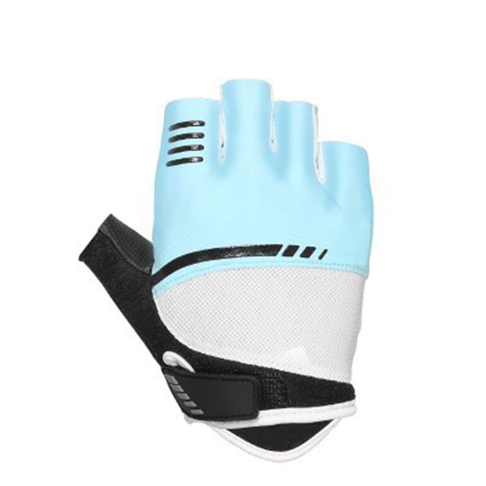 Gloevs Fahrradhandschuhe für Damen/Boy/Mädchen, rutschfest, Fahrradhandschuhe, Jugendliche, junge Finger, halbe Finger, Fahrradhandschuhe für Reiten, Zubehör (D, Medium)
