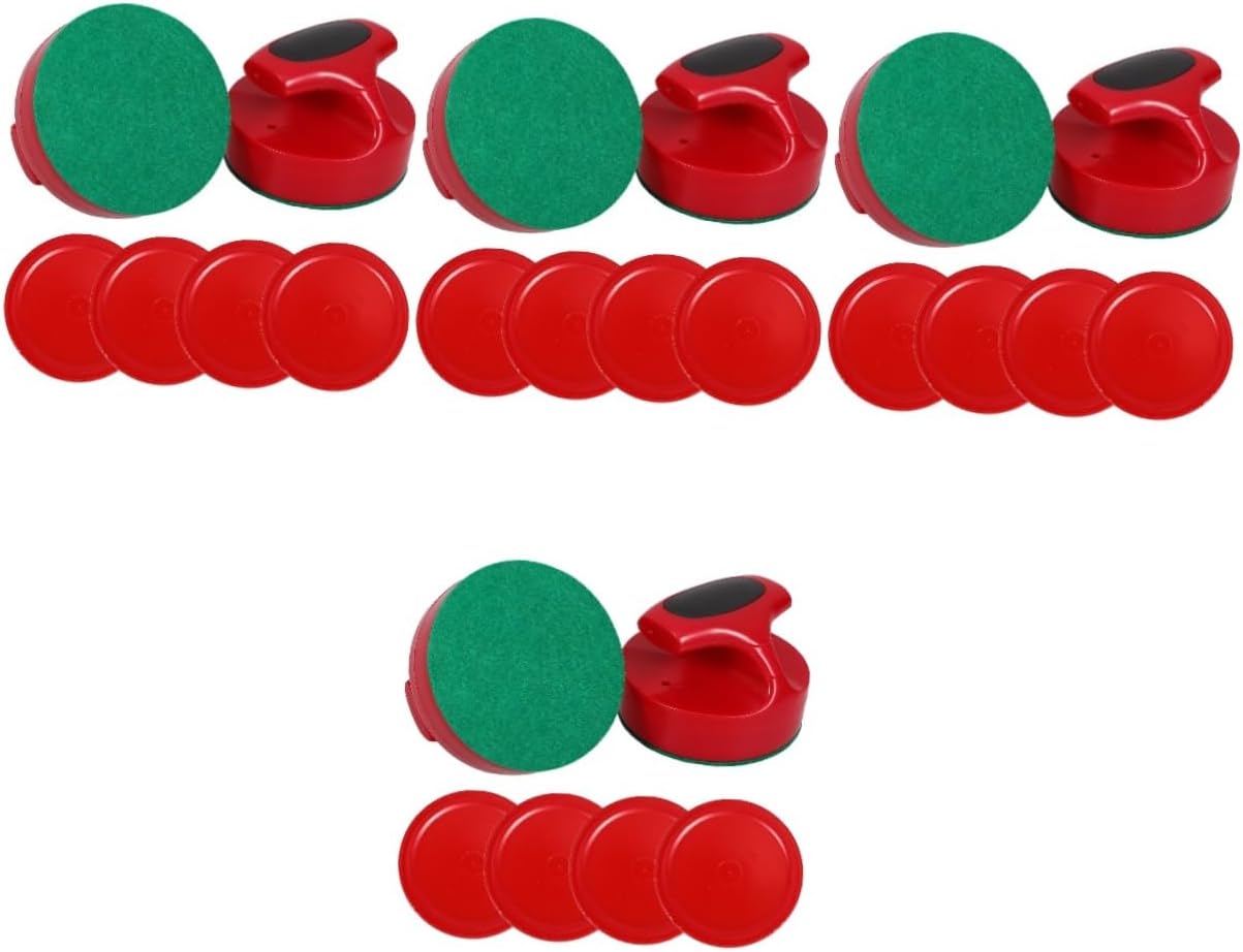 4sets Tabletop Air Hockey Hockey Paddles Ice Pucks Table Accessories for Indoor Games
