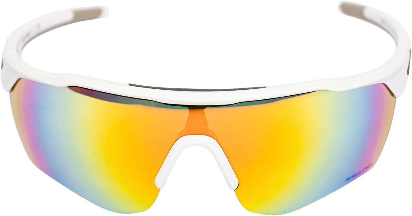 Rawlings Baseball Sunglasses - Ages 10 to Adult - Unisex Fit - Cycling Sunglasses - White/Orange 2002