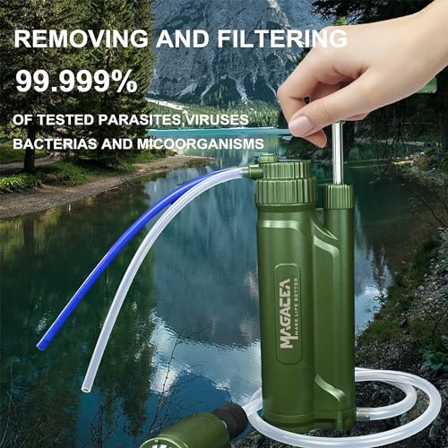 Portable Water Filter, Survival Pump Water Purification, with RO Membrane (0.0001 Micron)—Removing 99.999% of The Tested microorganisms—for Hiking, Camping, Emergency, and Outdoor Activities. - Image 5