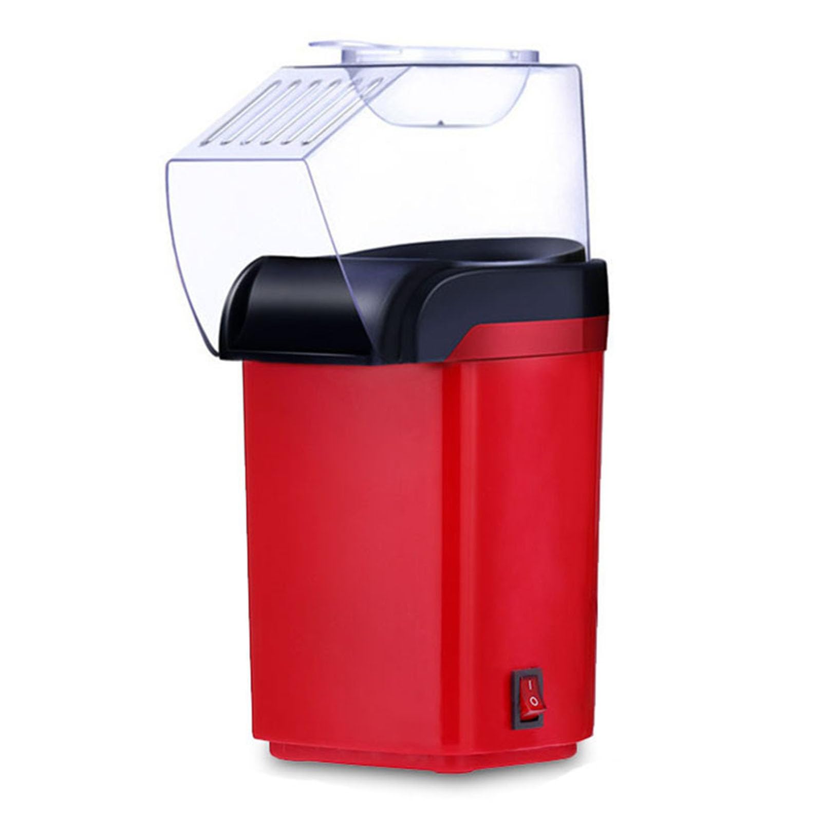 Maquina Palomitas, Palomitero Electrico de 1200W con Circulación de Aire Caliente, Palomitas Dulces con Un Solo Toque para Noches de Cine/Bocadillos/Fiestas,Rojo