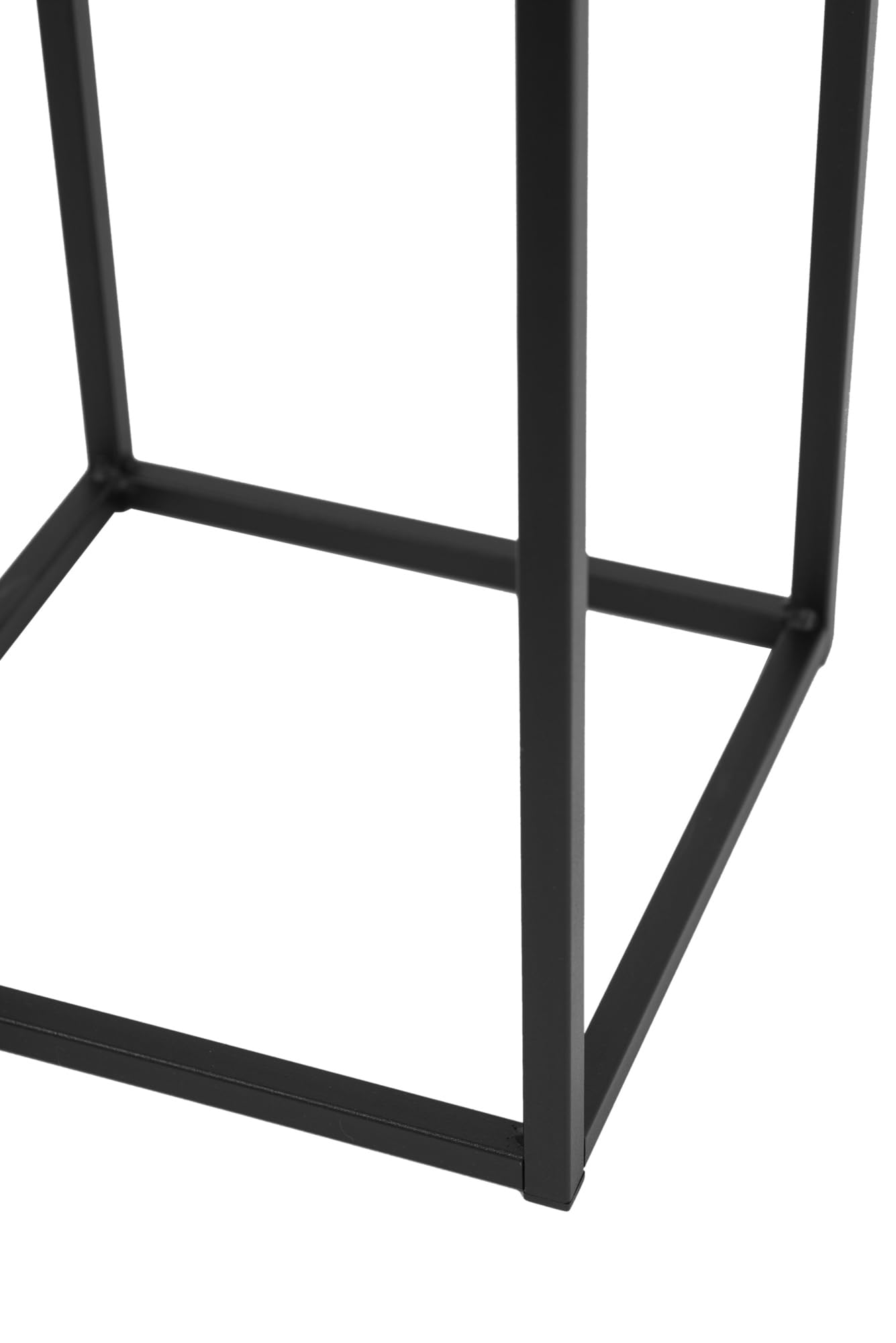 Pflanzenständer Ferro - 24x24x80cm - Farbe Schwarz - für Zimmerblumen - Metallregal - Dekorativer Tisch - Blumenständer - für Zimmerecke, Wohnzimmer, Balkon