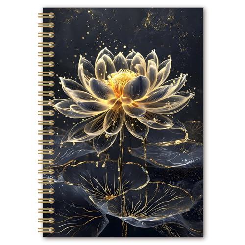 Carnet de notes lotus à spirale : ne perdez plus vos idées et écrivez avec style