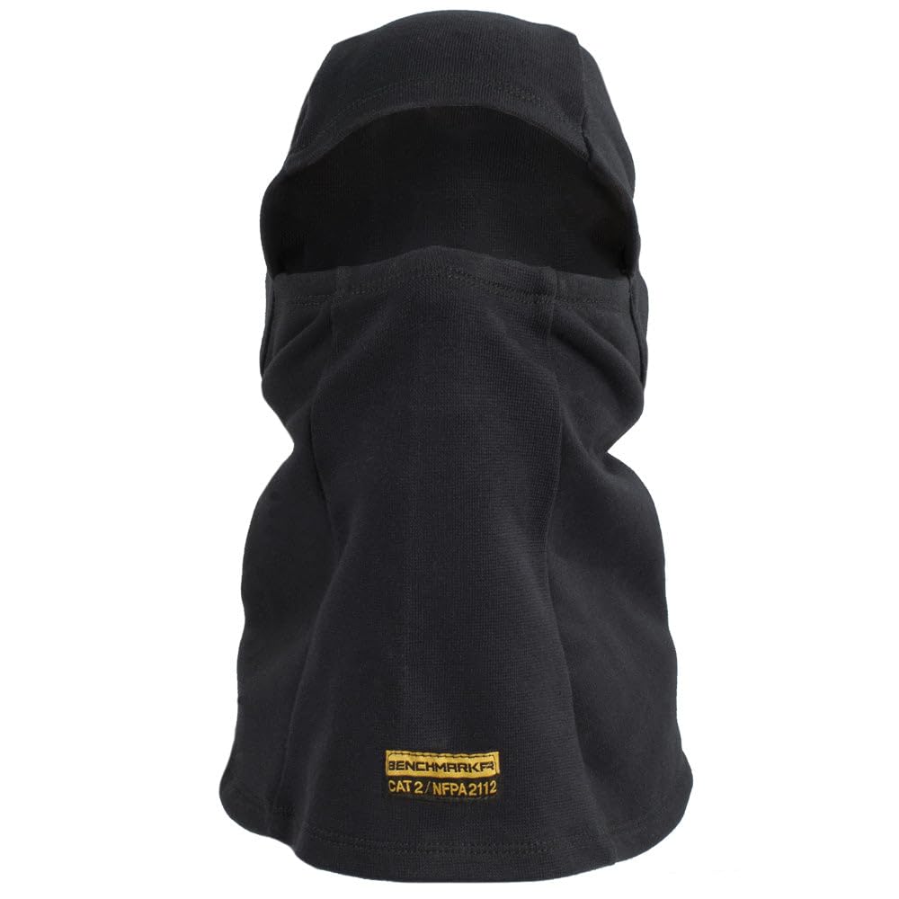 BENCHMARK FRFlame Resistant Soft Fleece Winter Balaclava - Made in USA (Black)
