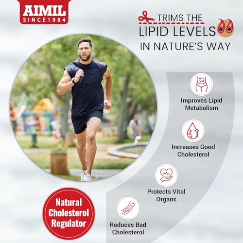 Image of AIMIL TrimaLIP Cholesterol Lowering Tablets, 60 Tablets per Pack, For Healthy Cholesterol Levels