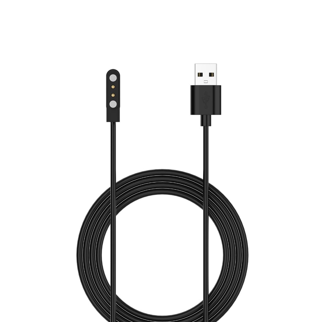Queenyard Black Smartwatch Charging Cable,For Kieslect Watch K10 K11 Charger Replacement Usb Cable Dock Stand For Cord