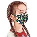 Produktbild Lialbert 1/5 Stück Kinder Mundschutz Multifunktionstuch 3D Weihnachten Druck Maske Animal Print Atmungsaktive Baumwolle Stoffmaske Waschbar Mund-Nasenschutz Tiermotiv Bandana Halstuch Jungen Mädchen