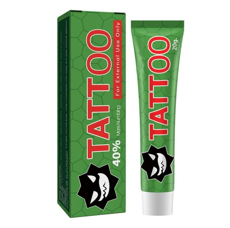 Crema para tatuajes, cuidado antes y después del tatuaje, para láser y eliminación de vello por perforación, hidratante y calmante para una experiencia agradable