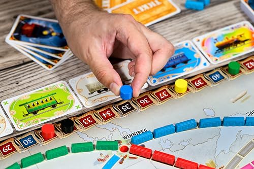 Asmodee Ticket to Ride Board Game (2025 Refresh) – A Cross-Country Train Adventure for Friends and Family, Strategy Game for Kids &amp; Adults, Ages 8+, 2-5 Players, 30-60 Minute Playtime
