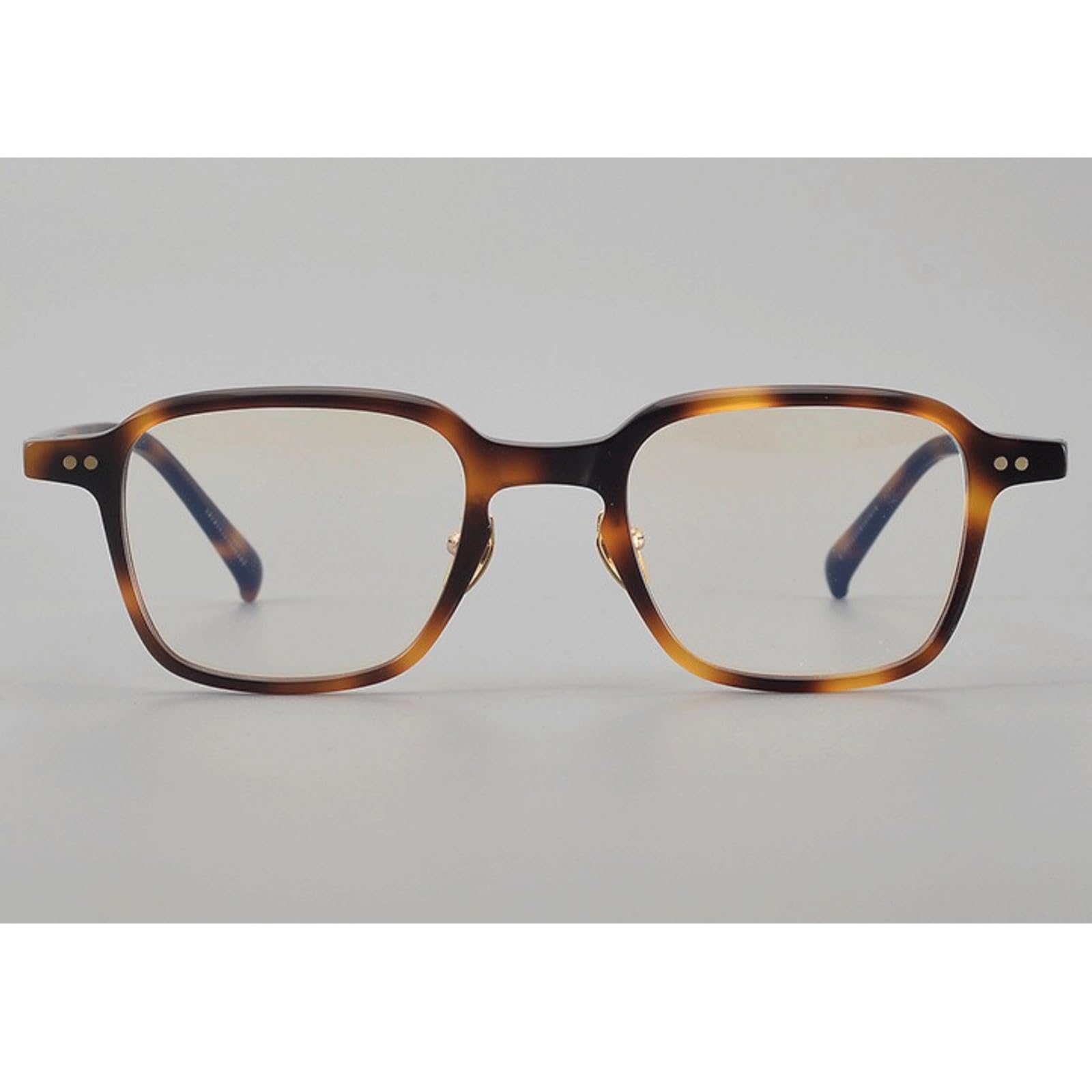 Quadratische Brillenfassungen for Computer | Nicht verschreibungspflichtige Acetat-Lesebrille mit AC-Linse, Vollrandbrille(Bleu)