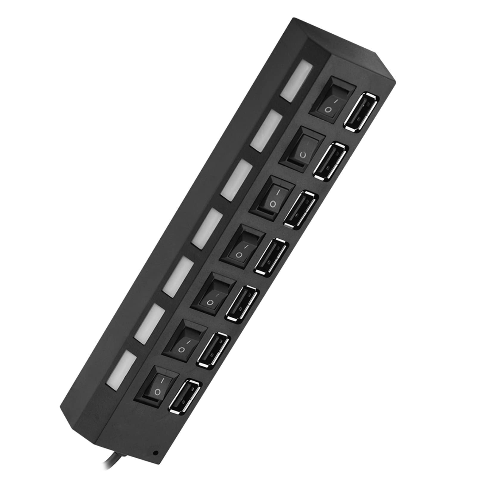 Comer Electronics 480Mbps 7 Port Usb Hub No Coict Plug & Play 7 Port Usb 2.0 Hub For Mouse/Printer/Scannerelectronic Appnce