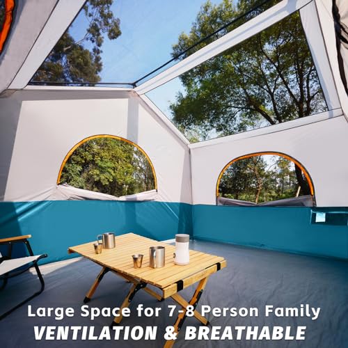 Heavy Duty 8-Person Camping Tent
