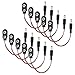 9 V Batterieklemme mit 2,1 mm x 5,5 mm DC-Stecker, 10 Stück Arduino 9 V Akku-Adapter I-Typ.