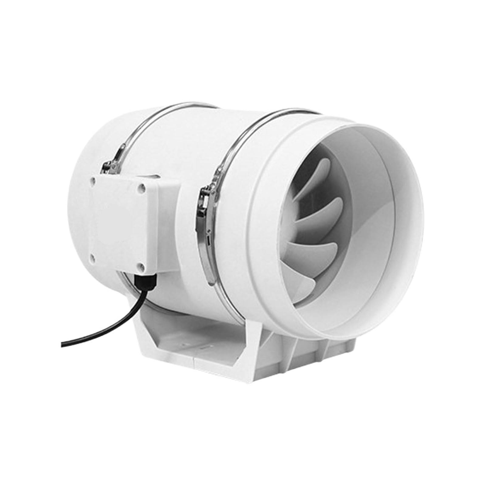 Extractor de conducto de 8 pulgadas blanco: ventilación bifásica y silenciosa para cultivos