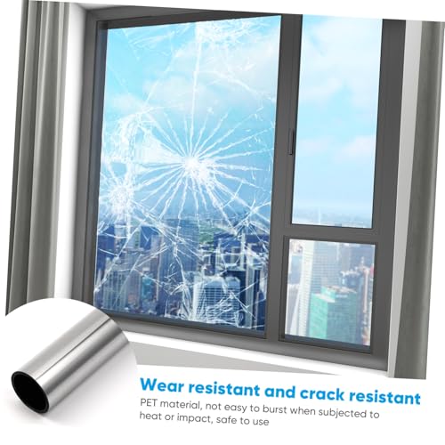 Vinilo protector ventana privacidad 50x200 cm plata miniatura 3