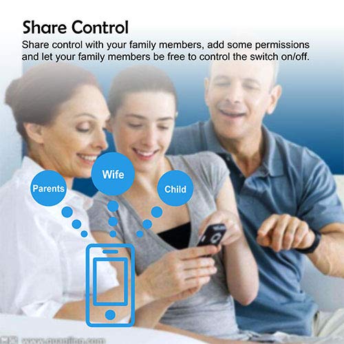 GPCT Smart WiFi Switch In-Wall Light Switch APP Remote Control Touch Panel Work with Amazon Alexa Google Home Timing Schedules Smart Scene No Hub Required 15A Overload Protection