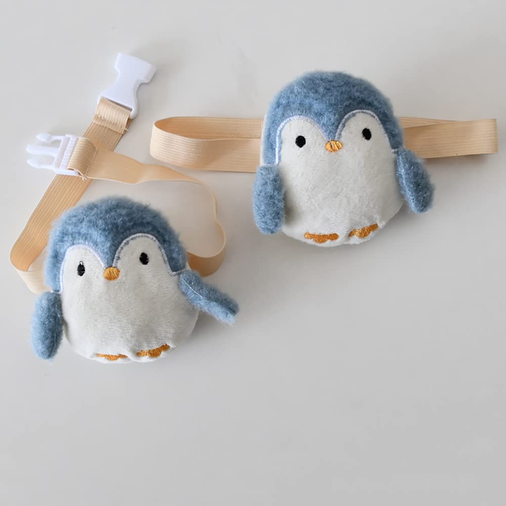 ONECHANCE 1 Pair Cartoon Curtain Buckle Tie Back Curtain Holdbacks Plush Animal Curtain Buckle for Kids Child Nursery Room Window Decorations Color Owl Blue — image 1