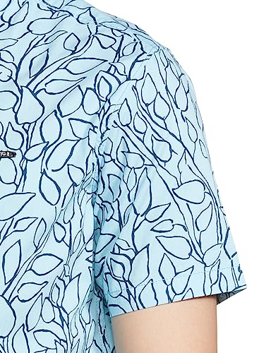 Image of The Indian Garage Co Men's Cotton Regular Fit Tropical Half Sleeves Spread Collar Casual Shirt