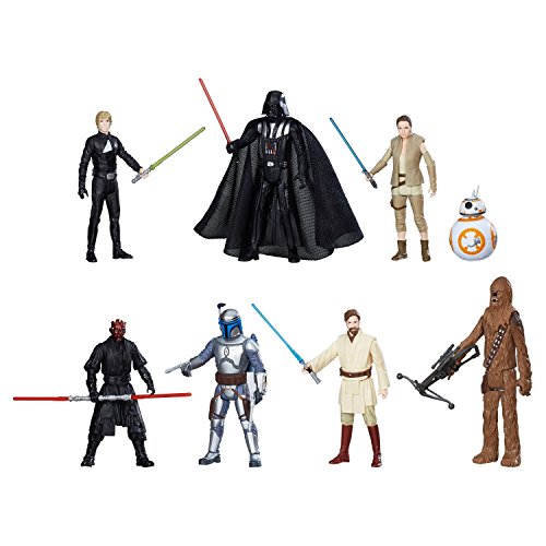 Spielfiguren Star Wars Megaset Spiel- und Sammel Figuren 8-er Pack - mit Darth Maul, Jango Fett, Obi-Wan Kenobi… – Bild 3
