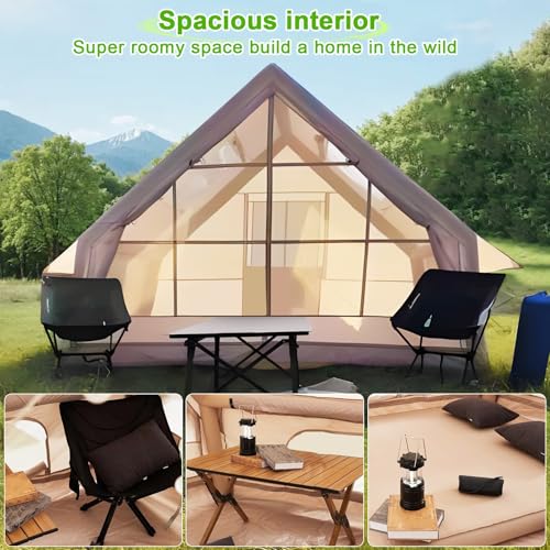 Carpa Inflable para Camping 6 Personas Beige miniatura 4