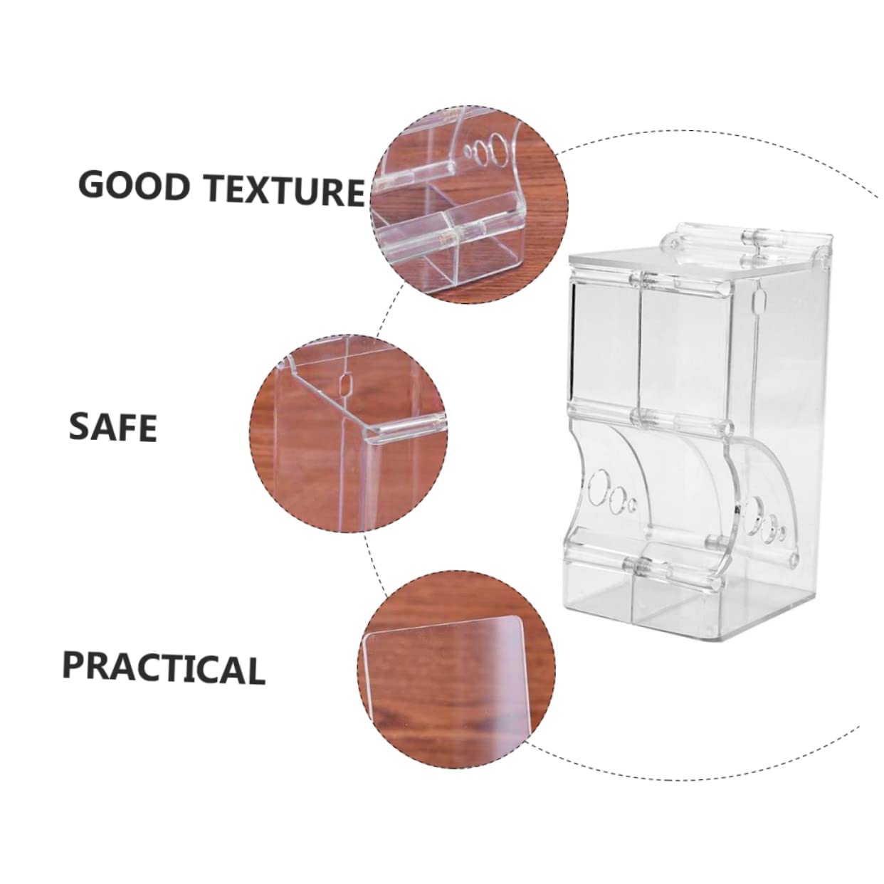 Happyyami Small Automatic Feeder -Turning Plastic Food Bowl for Hamster Food Dispenser Pet Supply