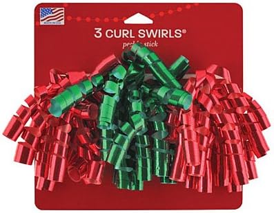 berwick offray llc 14132398-cscd 3 Piece, Curl Swirl, Magic Of Christmas
