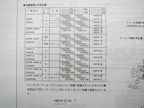 Amazon | 中古 ホンダ 正規 バイク 整備書 ホーク Ⅲ スーパーホーク