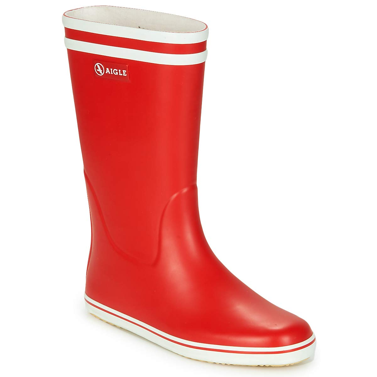Aigle Women's Malouine Bt Wellington Boots, Red Rouge Blanc, 2.5 UK