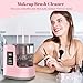 3 IN 1 Electric Makeup Brush Cleaner Machine With Makeup Brush Dryer-Holder-Portable Automatic USB Cosmetic Brushes Cleaner Tool for All Size Beauty Makeup Brush Set,Eyeshadow, Blush Brush (Rose Pink)