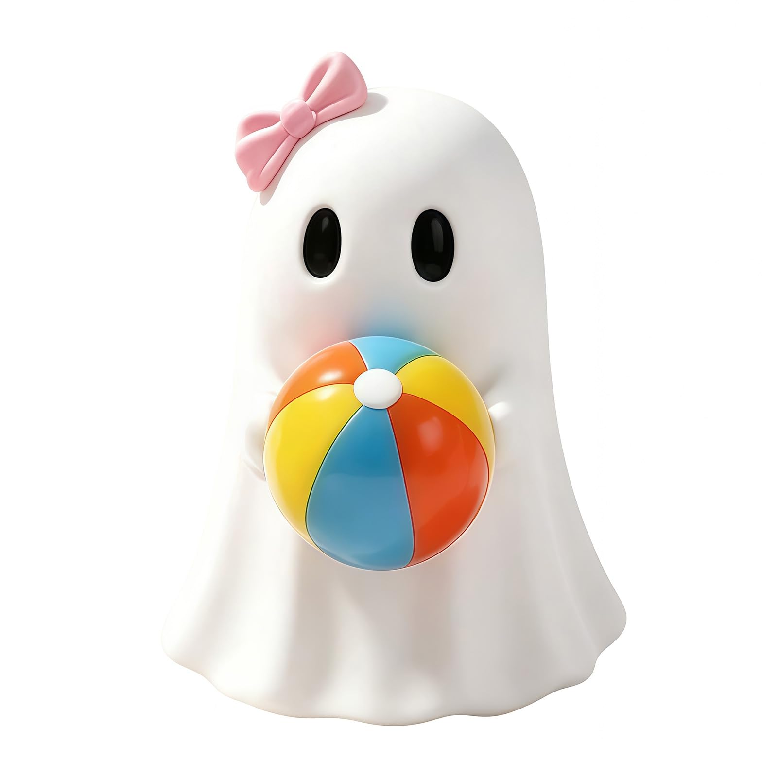 pidodou Summer Halloween Ghost Figurine Resin Cute Beach Decor