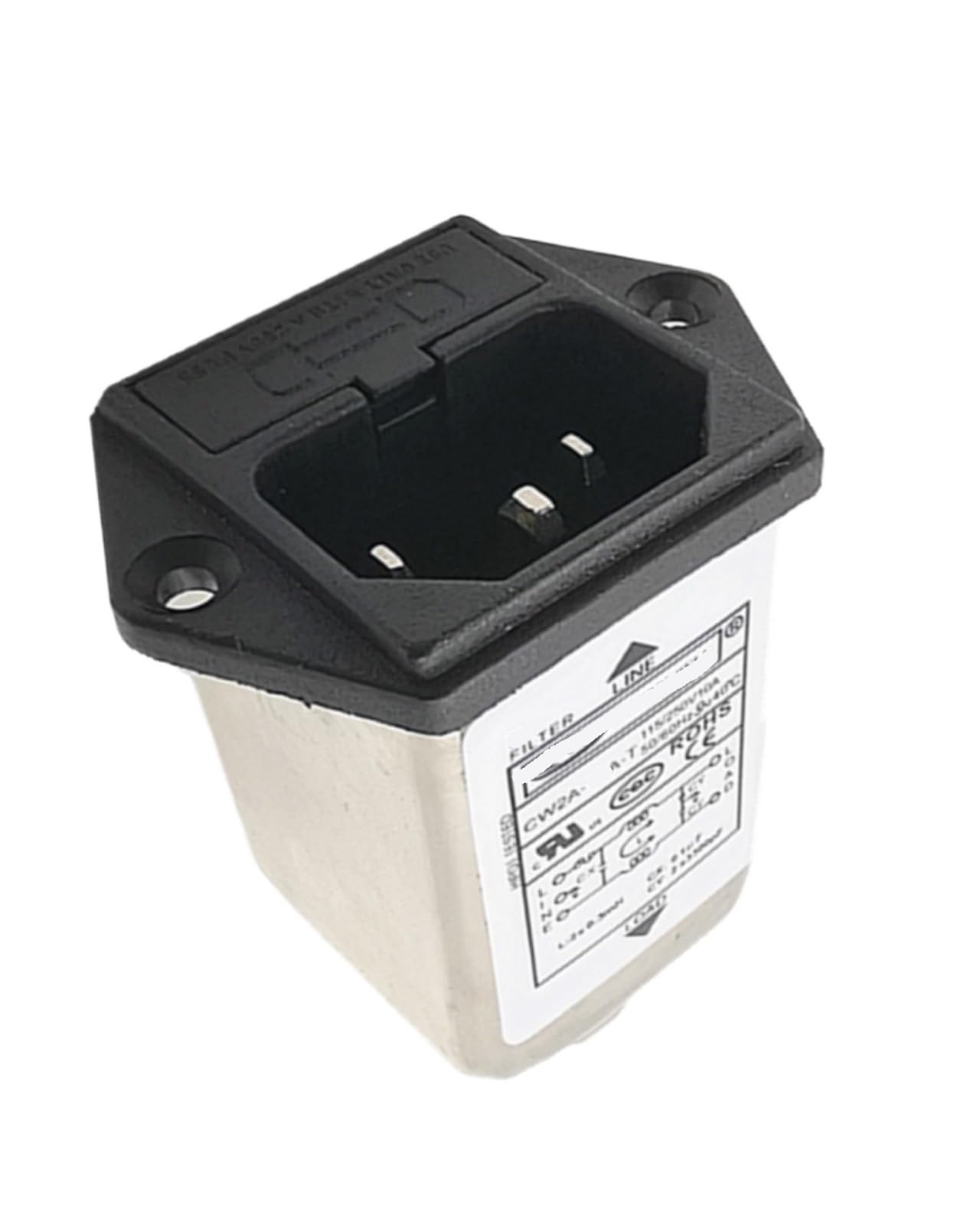 Filtro presa AC con fusibile CW2A-10A-T Anti-interferenza elettromagnetica