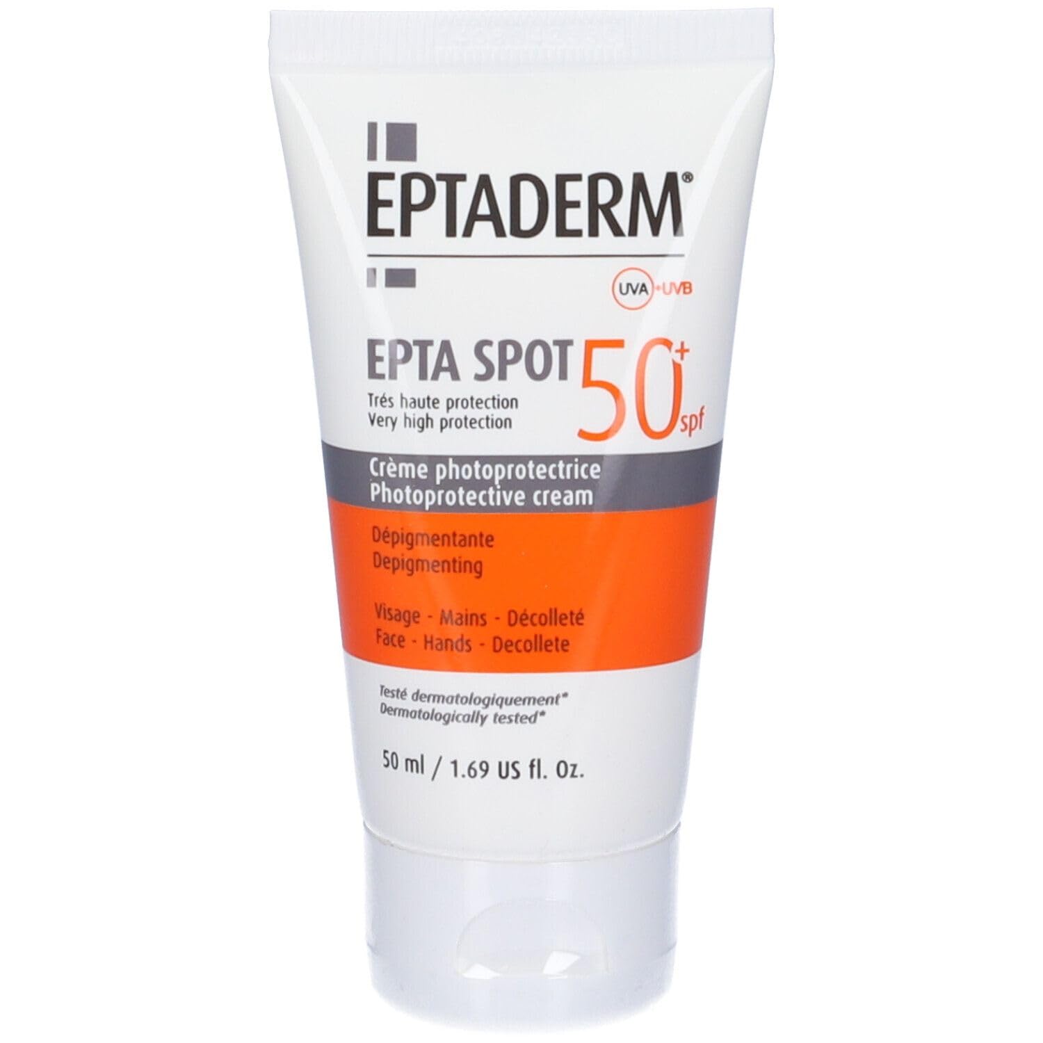 Epta Spot, Crema Solare Depigmentante SPF50+, Protezione Molto Alta, 50 ml