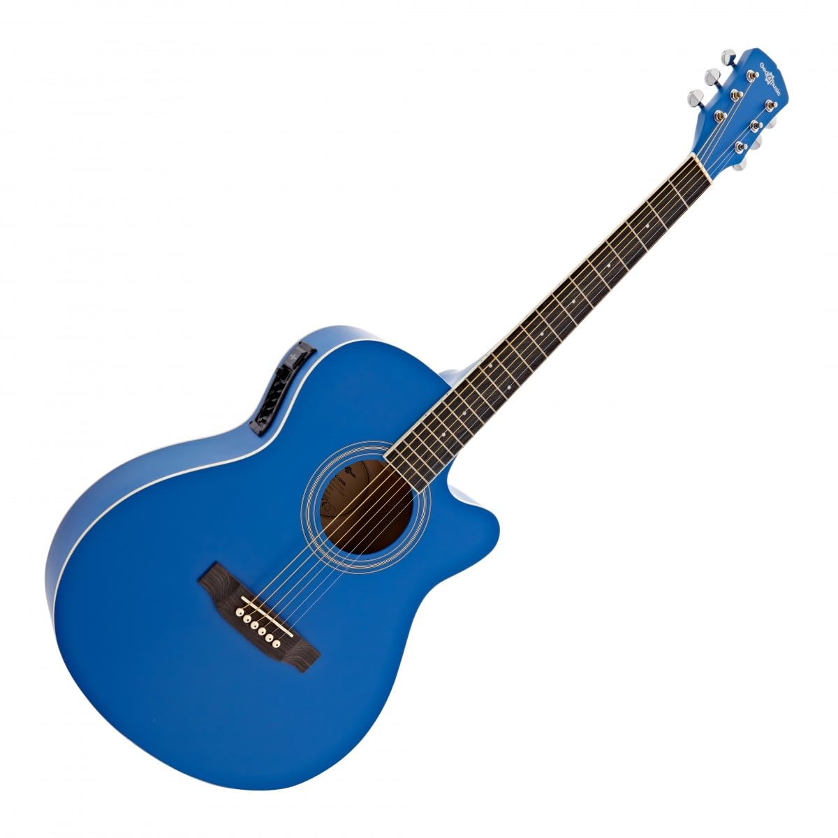 Pack Guitare Électro-Acoustique à Pan Coupé + Ampli 15 W, Bleu