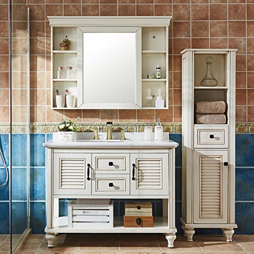 Robinet de lavabo noir mat avec bonde de vidage incluse pour vasque - 3