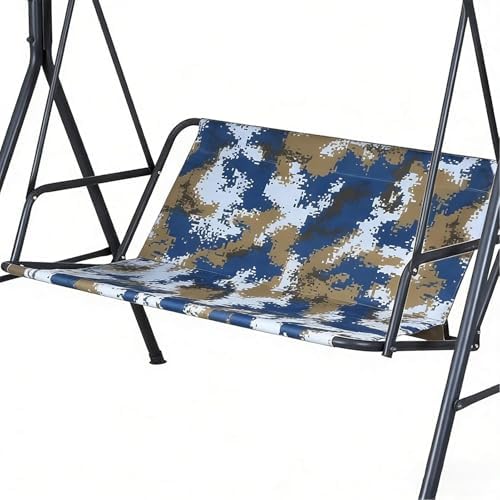 Waterproof 600D Heavy Duty Swing Seat Cover Replacement for 2-3 Seater Garden Swing Chairs, Durable Outdoor Cushions, Grey, 1PC, 138x50x50cm