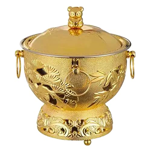 Olla tradicional china de cobre para hot pot y shabu shabu