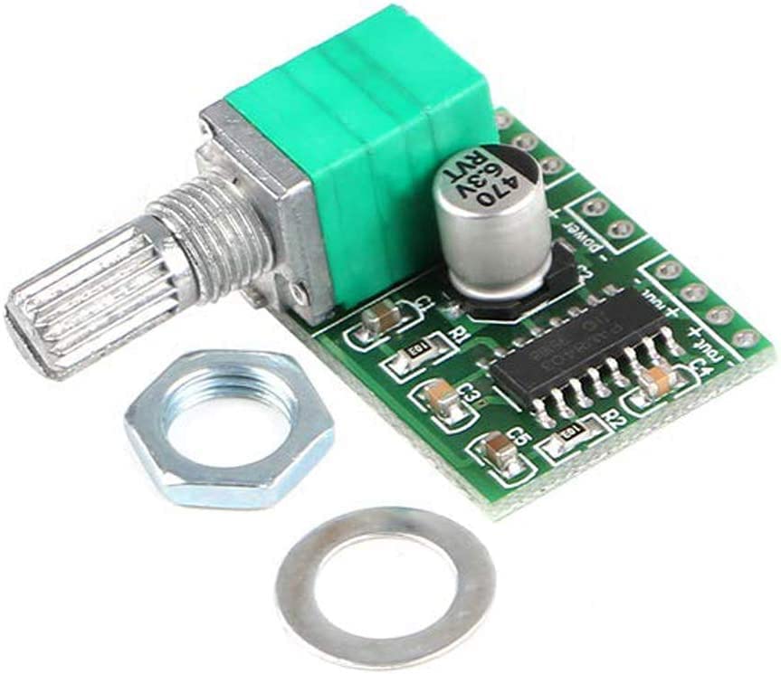 IDUINO Mini 3W+3W DC 5V Audio Amplifier Handy Digital Power Amp Module Board Dual-Channel PAM8403 Stereo Amplifiers with Potentiometer for DIY Portable-image-15