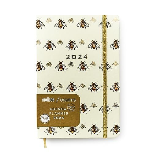 Agenda Planner Ciceros 2024 Melissa Semanal Anotações 14X21 Favo De Abelhas, Cicero