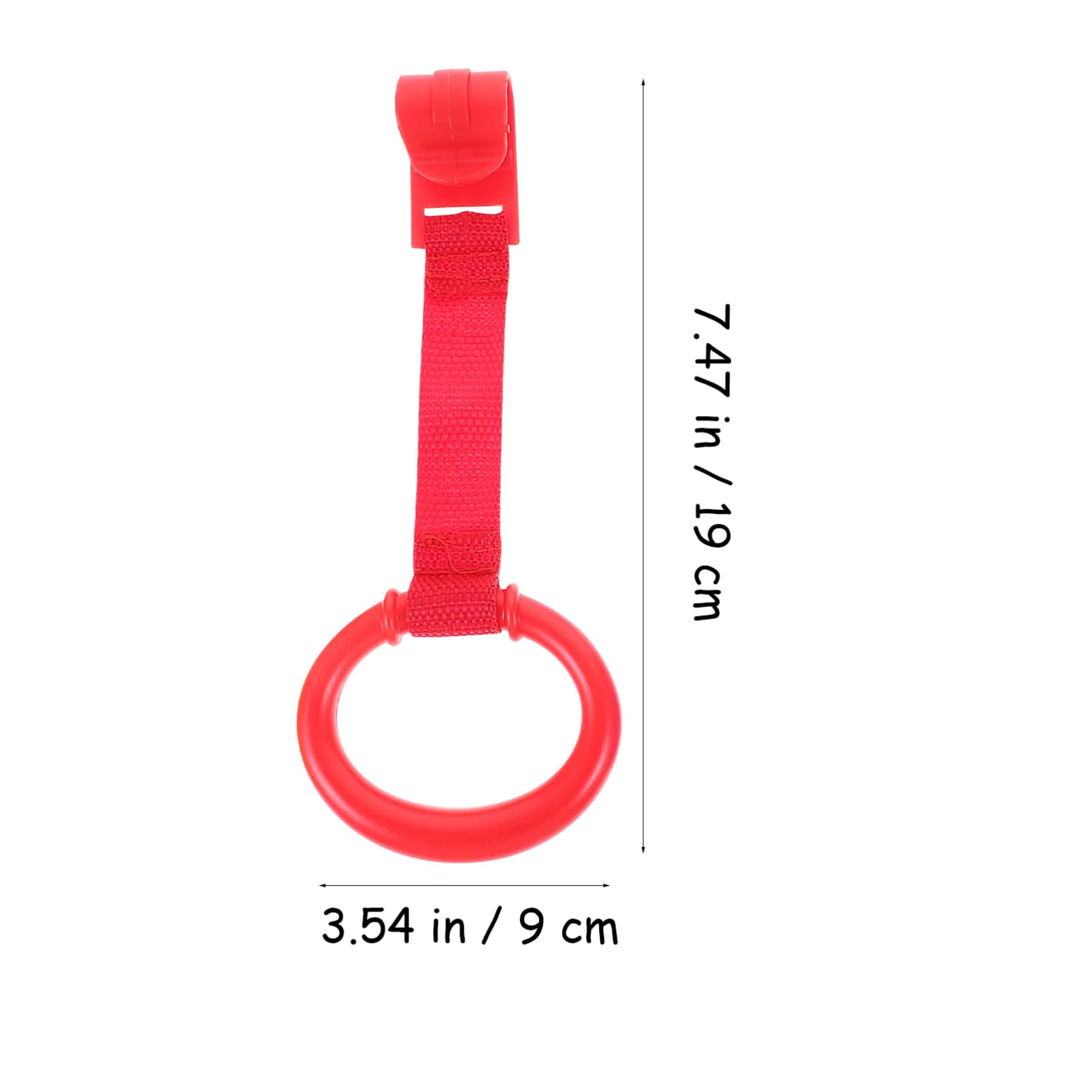 Hohopeti Crib Pull up Rings 4 Colors Each 2 Pieces Baby Stand up Assist Crib Accessories Pull up Ring