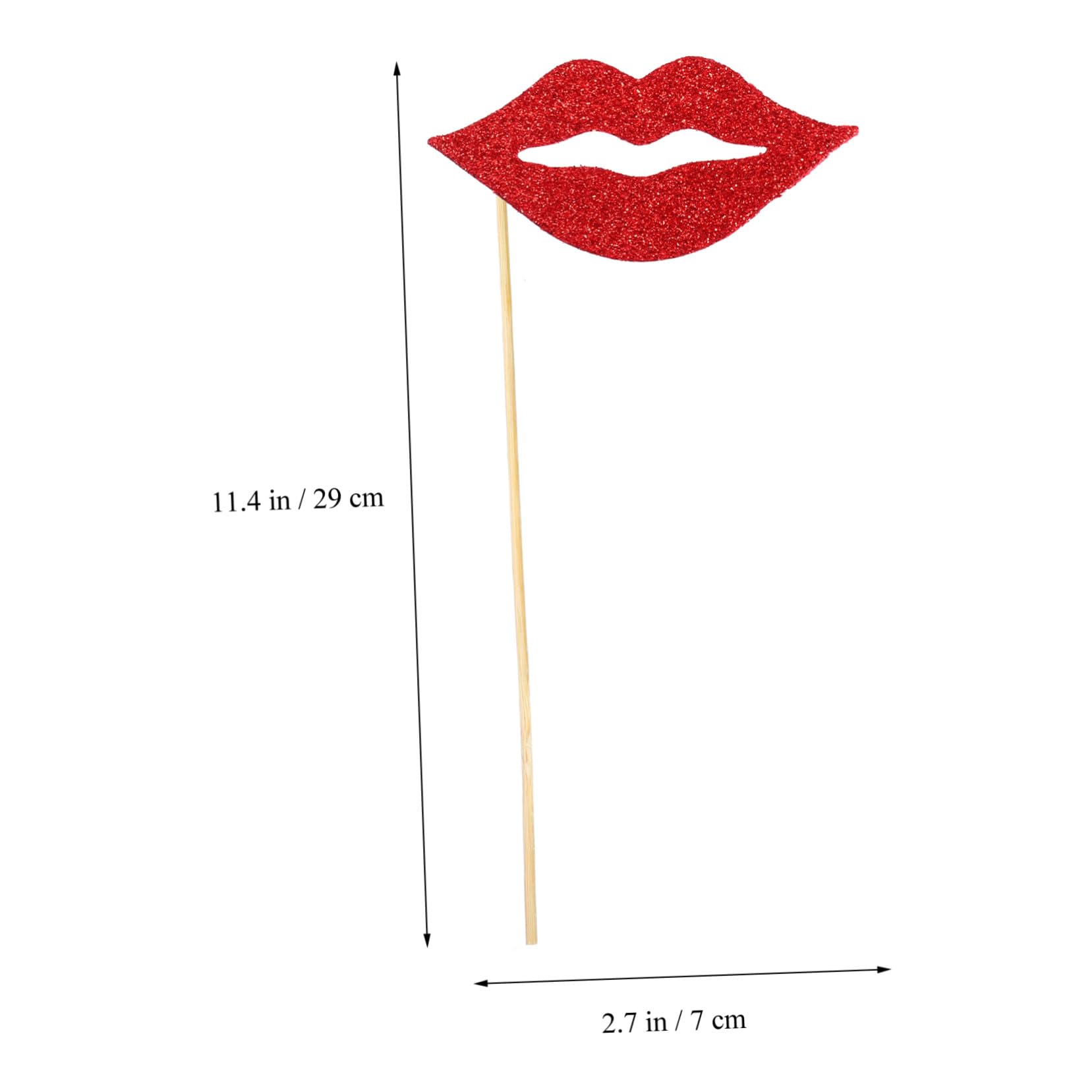 3 Sätze Teiliges Lippen Foto Requisiten Glitzernde Handgehaltene Party Dekoration Lustige Fotokabine Accessoires Für Hochzeit Geburtstag Und Familienfeier 40 Stück * 3