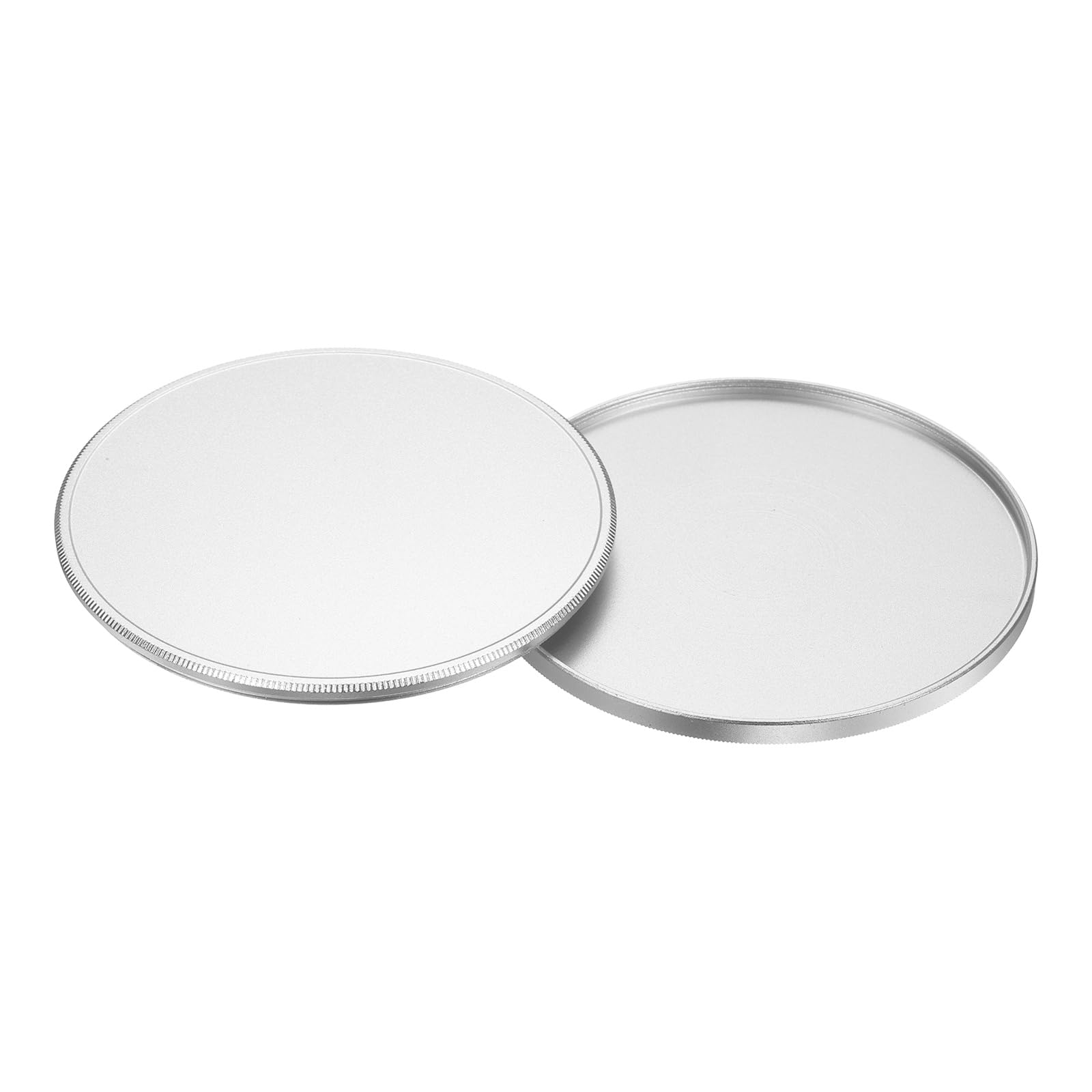 Bouchon d'objectif métallique 82mm en aluminium finition argentée - 8