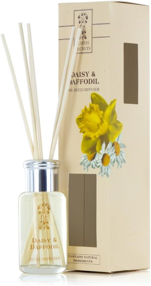Earth Secrets Reed Diffuser, Daisy and Daffodil