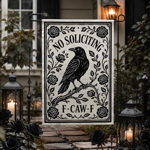 Halloween Decorations - No Soliciting Garden Flag - image 4