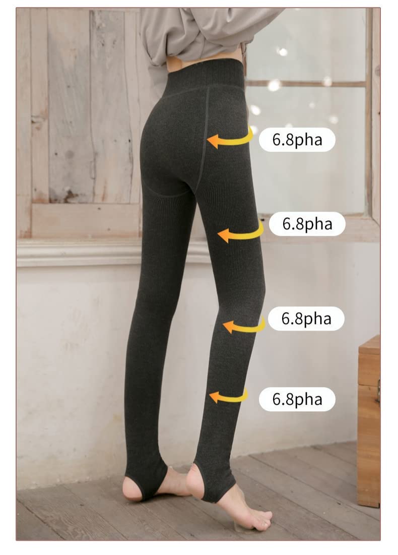 Leggings Femmes d'automne Et d'hiver Plux Épaissie De Leggings Verticaux 1900D Leggings À Jambe Mince-Black,One Size