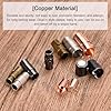 Uxcell Leather Cord End Clasp - 10Pcs 6mm Hole Clasps, End Caps Closures Buckle for Jewelry Making DIY Supplies Crafts, Rose Gold #4